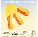 Height Increase Insoles 2/3/5CM Invisible Shoe Lifts Height Boosters Elevator Inserts Shock