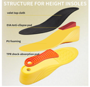 Height Increase Insoles 2/3/5CM Invisible Shoe Lifts Height Boosters Elevator Inserts Shock