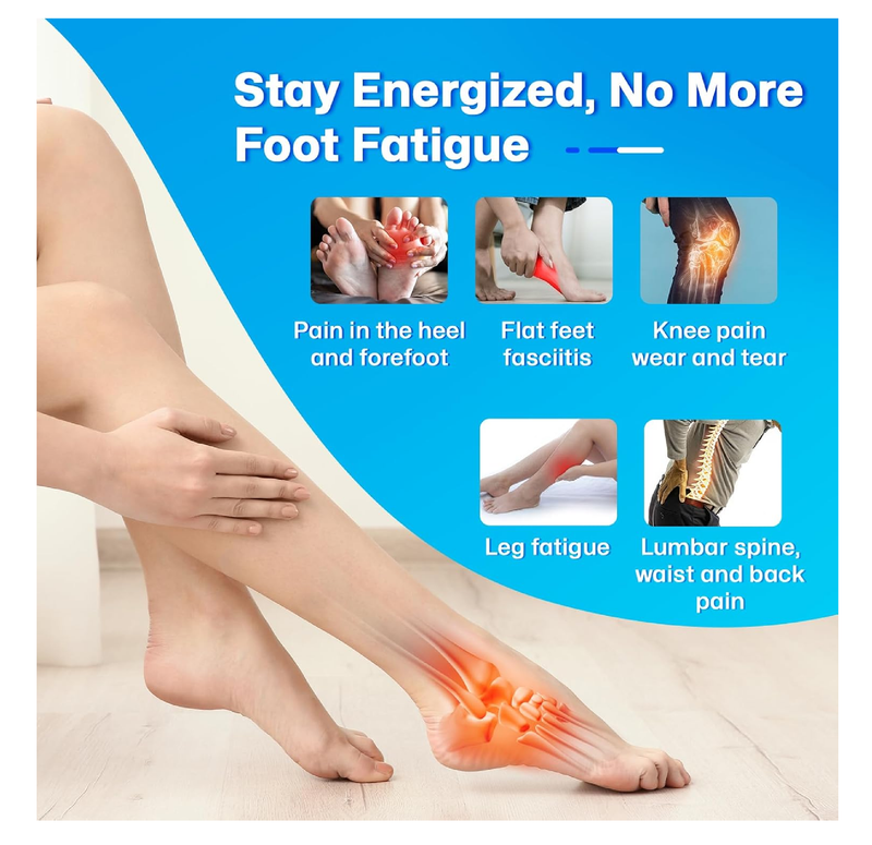 Supercritical Foaming Arch Support Inserts for Men Women, Lightweight Running Sport Insoles,