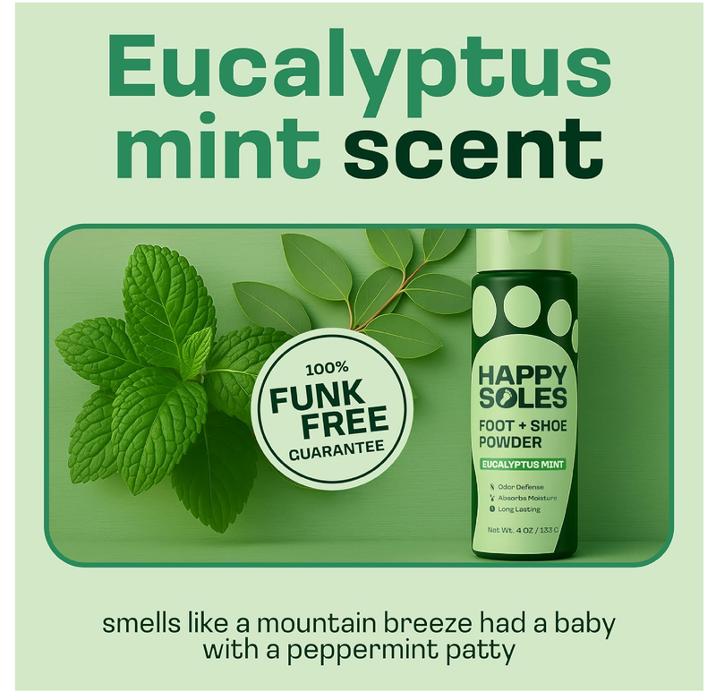 Shoe Deodorizer & Foot Powder - Ultimate Foot Powder for Smelly Feet & Odor Control - Sweat-Absorbing & Long-Lasting Freshness