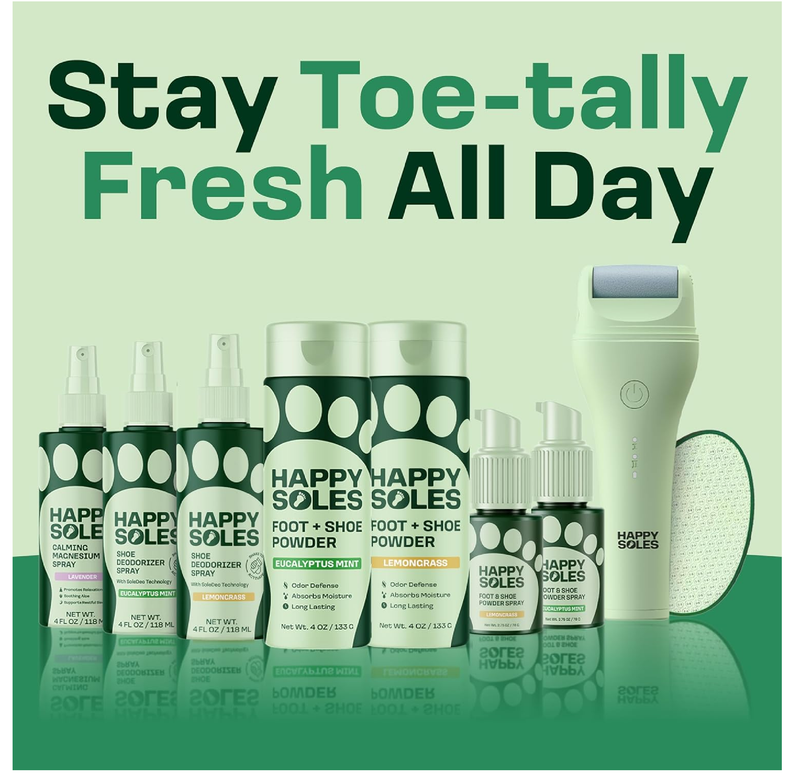 Shoe Deodorizer & Foot Powder - Ultimate Foot Powder for Smelly Feet & Odor Control - Sweat-Absorbing & Long-Lasting Freshness