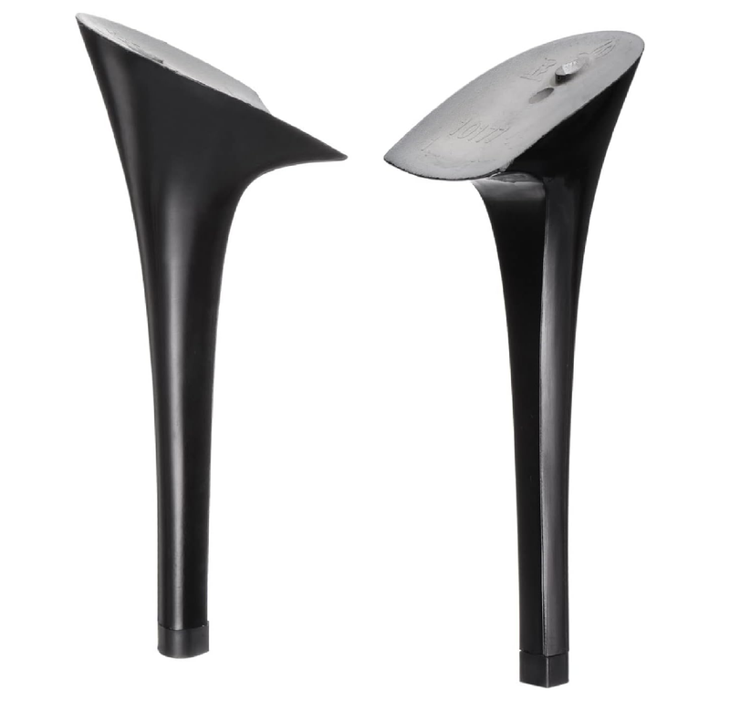 HARFINGTON 1pair Heel Repair Replacement 1.77"x5.12" High Stiletto Heel DIY for Women Shoe, Black