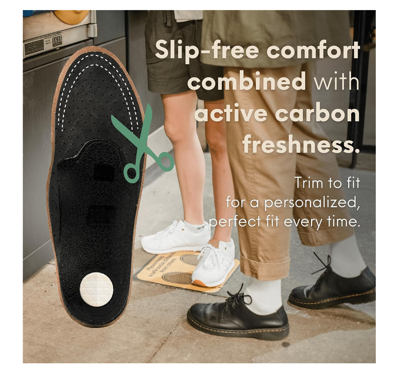HANDARTE Leather Orthotic Insoles for Women | Arch Support Inserts for Flat Feet,