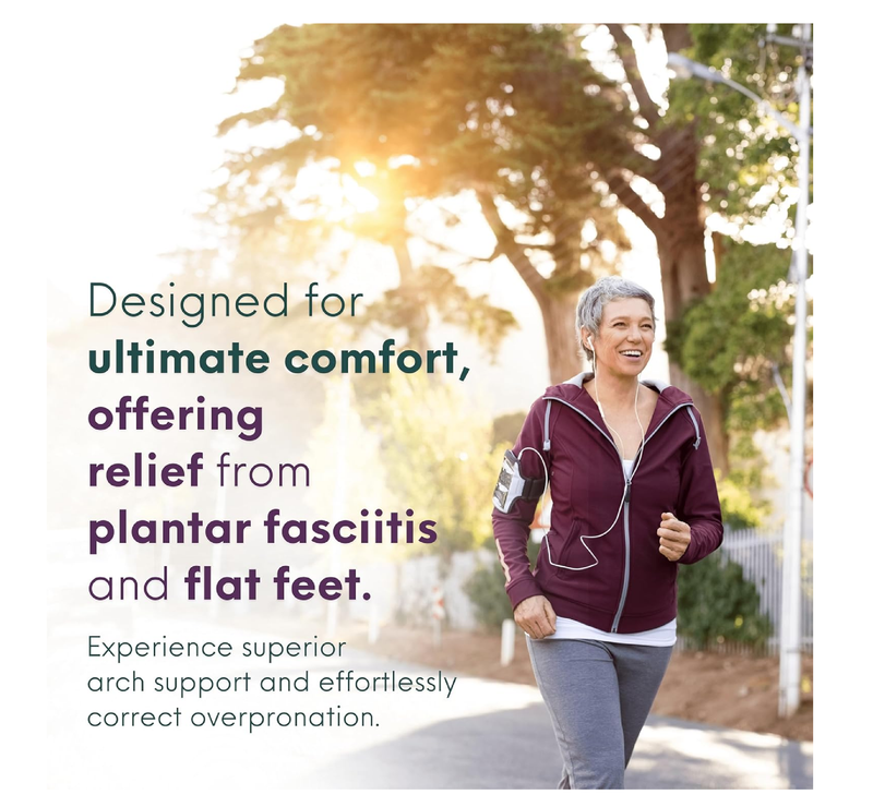 HANDARTE Leather Orthotic Insoles for Women | Arch Support Inserts for Flat Feet,