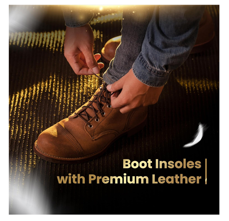 HANDARTE Premium Leather Shoe Insoles | Thin Shoe Inserts for Women | Dress Shoe Insoles