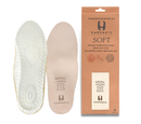 HANDARTE Leather Orthopedic Insoles | Padded Comfort Shoe Inserts for Women | 100% Natural Goatskin