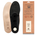 HANDARTE Leather Orthotic Insoles for Women | Arch Support Inserts for Flat Feet,