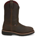Justin Work Men's Billings 11" Steel Toe Waterproof Boot - Hickory Brown (HL4235) - View 3