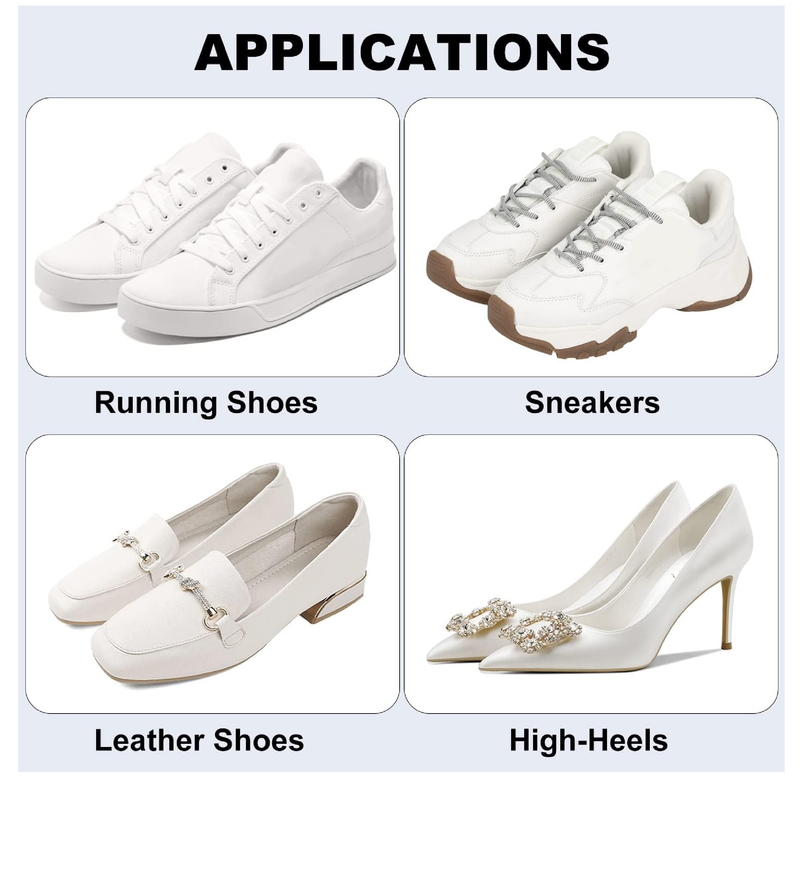 Shoe Heel Repair, 4 Pairs Self-Adhesive Inside Shoe Patches Kit for Repair Holes