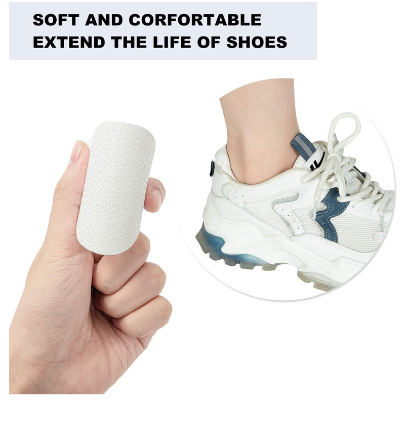 Shoe Heel Repair, 4 Pairs Self-Adhesive Inside Shoe Patches Kit for Repair Holes