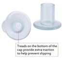 High Heel Protectors, Shoe Heels Savers Stopper for Women's Shoes, Perfect for Weddings, Races, Formal Occasions,Small/Middle/Large, 3 Pairs (Clear)