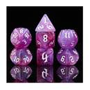 DND Dice 7Pieces DND Polyhedral Dice Set Purple Blue White Translucent Mixed Polyhedral DND Dice for Dungeons and Dragons RPG MTG Role Playing Table Games