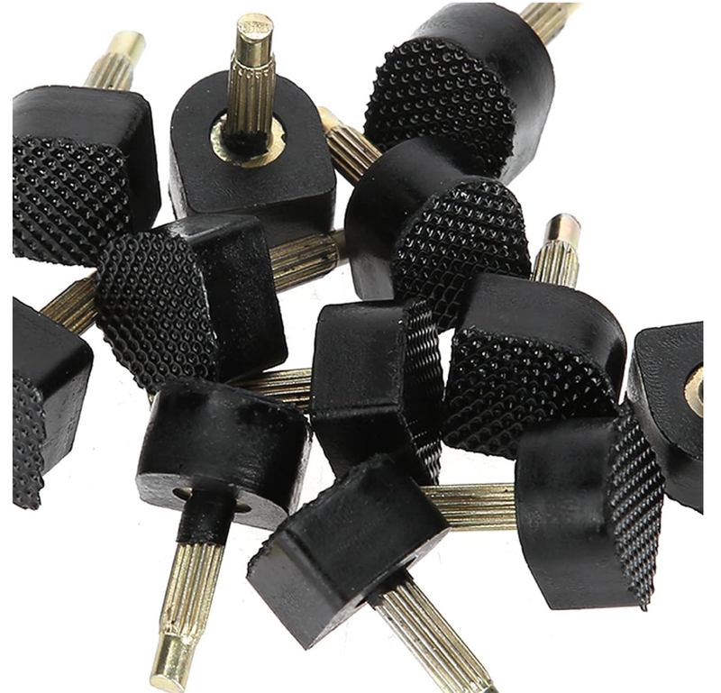 60PCS Heel Tips for High Sheel, 5 Size Heel Replacement Tips, PU Material Shoe Caps Repair Kit, Lower Noise (Black)