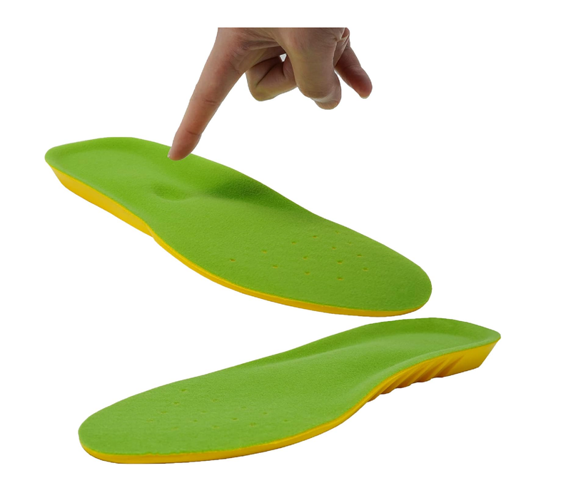 1 Pair Wide Fit Insoles Plantar Fasciitis Orthotics PU Memory Foam Comfort Shoe Inserts for Men and Women,