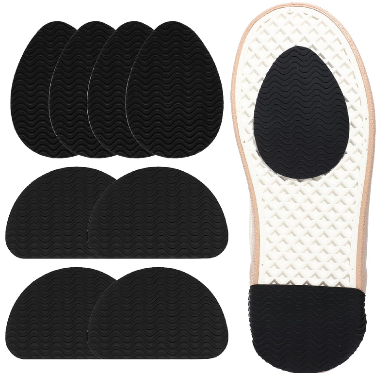 Non-Slip Shoe Pads 8-Pack Heel Protectors Set Self-Adhesive Silicone Sole Grips for Shoes