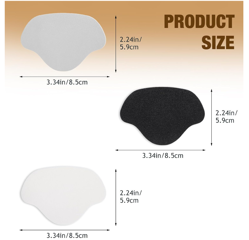 18 PCS Shoe Hole Repair Patch Self-Adhesive Inside Shoe Patches Kit for Holes Heel Pads for Shoes