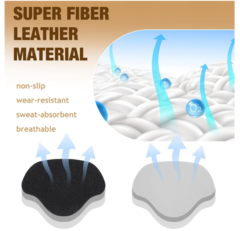 18 PCS Shoe Hole Repair Patch Self-Adhesive Inside Shoe Patches Kit for Holes Heel Pads for Shoes