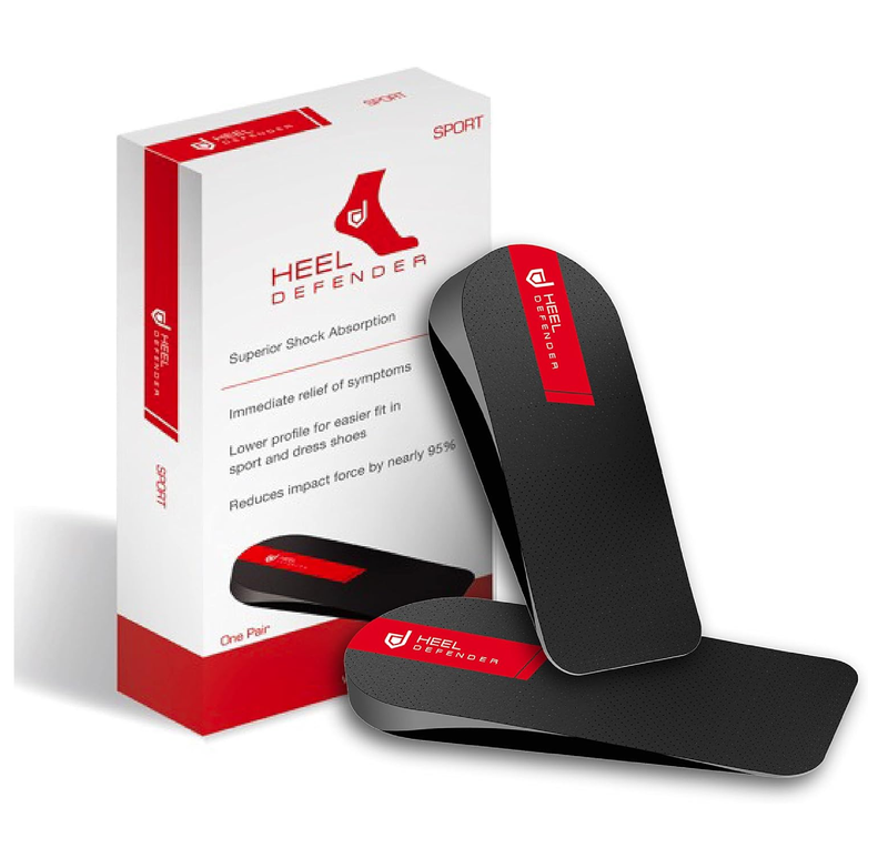 Achilles Tendonitis and Plantar Fasciitis Support Heel Cups - 0.4" Thick Sport Insoles for Men,