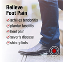 Achilles Tendonitis and Plantar Fasciitis Support Heel Cups - 0.4" Thick Sport Insoles for Men,