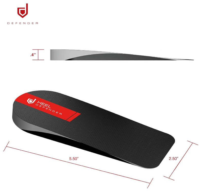 Achilles Tendonitis and Plantar Fasciitis Support Heel Cups - 0.4" Thick Sport Insoles for Men,