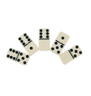 Dominoes Set 28 Piece Double Six Ivory Domino Tiles Set Classic Numbers Table Game with Wooden Carrying/Storage Case by Hey! Play! 2-4 Players Brown