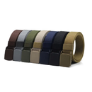 High-Quality Outdoor Tactical Canvas Belt - Quick-Drying, Hypoallergenic & Plastic Buckle