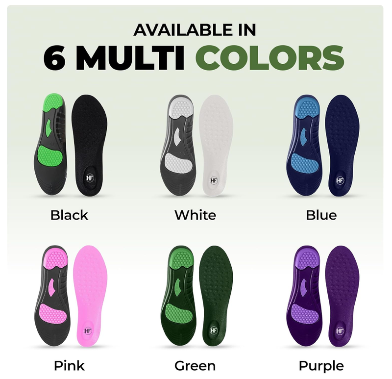 Orthopedic Soles HF- Pain Relieving and Shock Absorbing Foot Pads, Plantar Fasciitis Relief