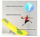 Premium High Jump Insoles with Shock Absorber, Athletic Shoe Inserts for Basketball,