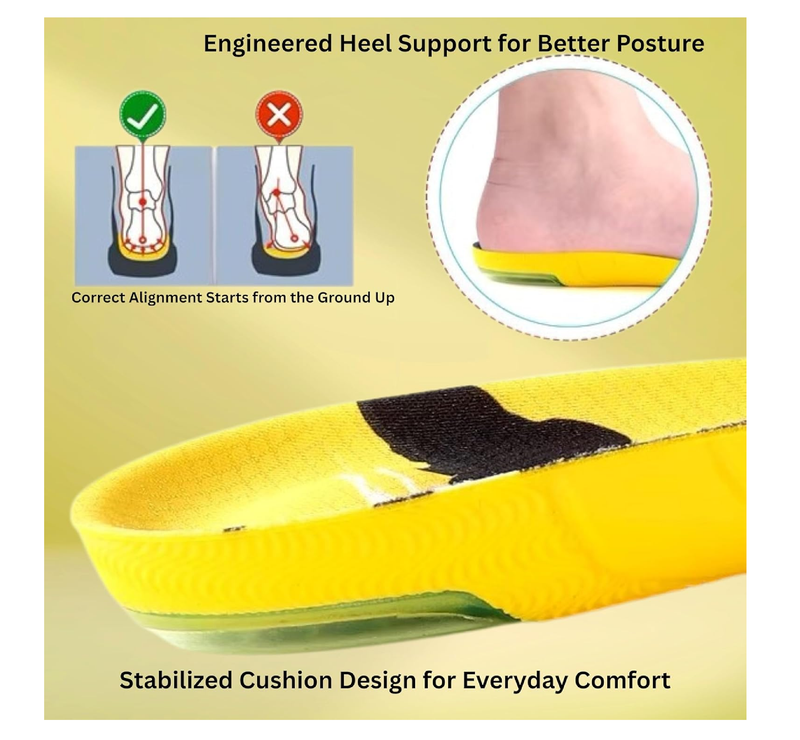 Premium High Jump Insoles with Shock Absorber, Athletic Shoe Inserts for Basketball,