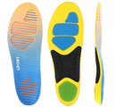 Premium High Jump Insoles with Gel Shock Absorber, Athletic Shoe Inserts for Running,