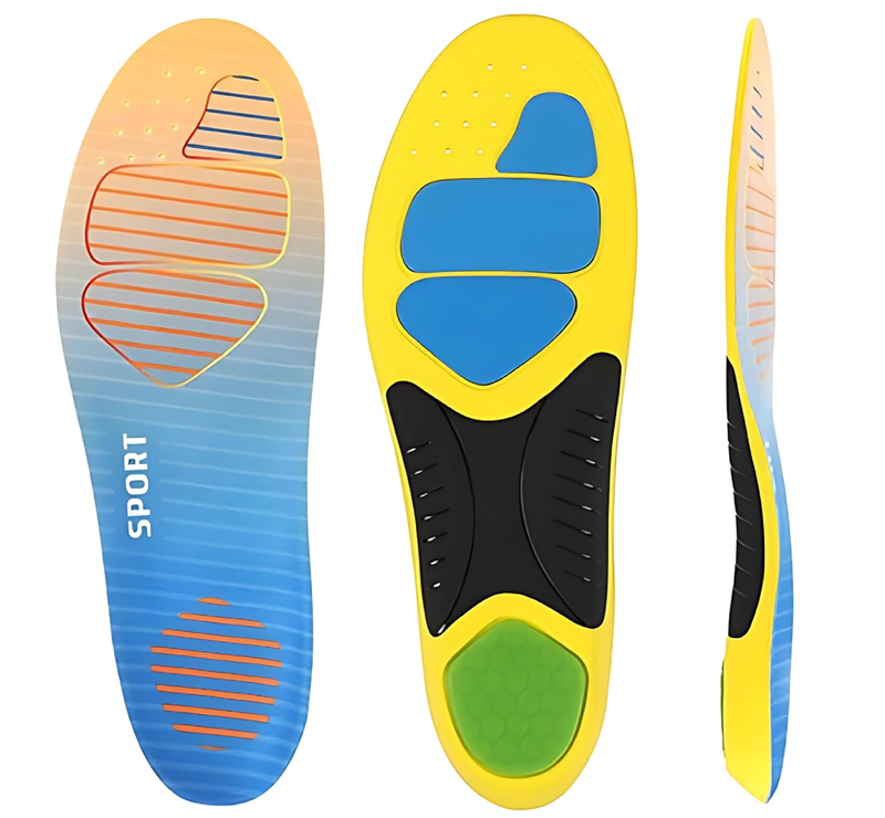 Premium High Jump Insoles with Shock Absorber, Athletic Shoe Inserts for Basketball,