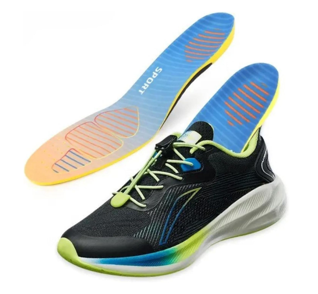 Premium High Jump Insoles with Gel Shock Absorber, Athletic Shoe Inser
