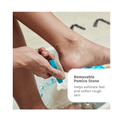 HoMedics Bubble Mate Foot Spa Toe Touch Controlled Foot Bath with Invigorating Bubbles and Splash Proof Raised Massage nodes and Removable Pumice Stone