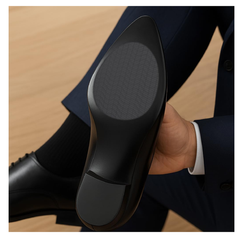 Clear Non Slip Shoe Pads for Heels – Anti-Slip Grip Inserts for Pumps, Stilettos & Dress Shoes, Invisible Traction Stickers for Pointed Toe Soles