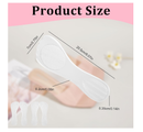 2Pairs Heel Inserts for Women, 3/4 High Heel Comfort Pads, Adhesive Velvety Gel Insoles