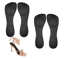 2Pairs Heel Inserts for Women, 3/4 High Heel Comfort Pads, Adhesive Velvety Gel Insoles