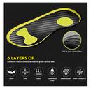 Carbon Fiber Insoles for Basketball & Volleyball, High-Energy Return for Court Shoes,