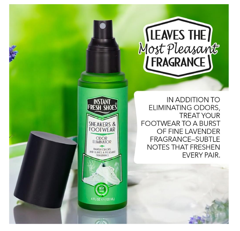 Advance Shoe Deodorizer Spray for Instant Shoe Odor Elimination in less than 2 seconds -For Sneakers, Boots, All Footwear