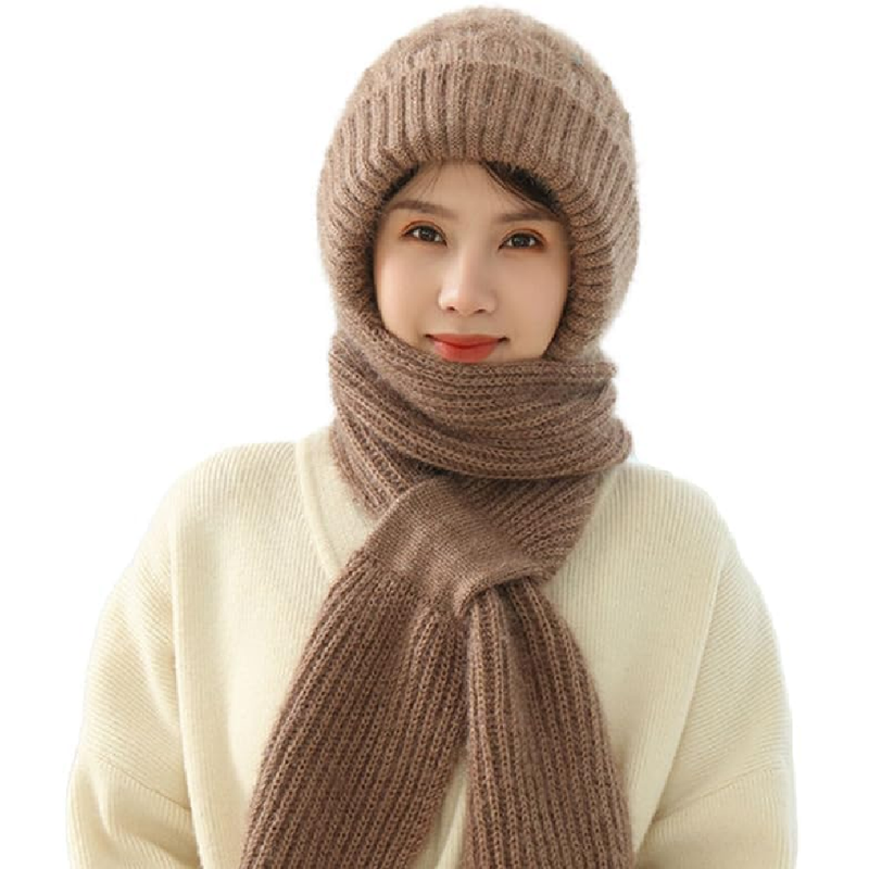 Integrated Ear Protection Windproof Cap Scarf |New Elastic Warm