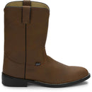 Justin Boots Men's Temple 10" Roper Western Boot - Clay Brown (JB3001) - View 3