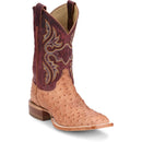 Justin Boots Men's Moseley 11" Full Quill Ostrich Western Boot - Cognac Vintage (JE5170) - View 2
