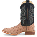 Justin Boots Men's Moseley 11" Full Quill Ostrich Western Boot - Deep Blue (JE5172) - View 8