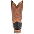 Justin Boots Men's Moseley 11" Full Quill Ostrich Western Boot - Shadow Black (JE5173) - View 5