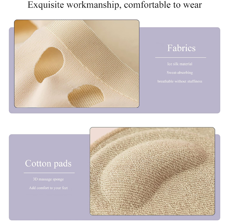 4 Pairs Ball of Foot Cushions for Women High Heels - Reusable Metatarsal Pads for Pain Relief