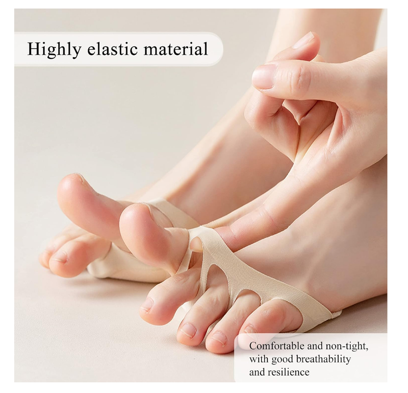 4 Pairs Ball of Foot Cushions for Women High Heels - Reusable Metatarsal Pads for Pain Relief
