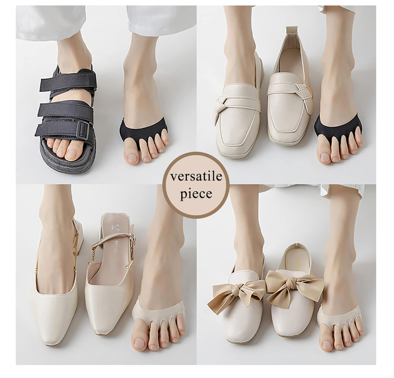 4 Pairs Ball of Foot Cushions for Women High Heels - Reusable Metatarsal Pads for Pain Relief