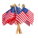 JOYIN 24 Pcs Small American Flags on Stick 4x6 Inch for 4th of July Celebration Memorial Day decorations