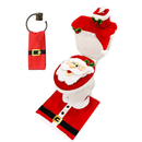 JOYIN 5 Pieces Christmas Theme Bathroom Decoration Set w/Toilet Seat