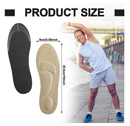 Janmercy 8 Pairs Arch Support Insoles for Men 5d Sponge Shoe Insoles Replacement Innersoles Comfort Cushioning Shoe Inserts