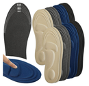 Janmercy 8 Pairs Arch Support Insoles for Men 5d Sponge Shoe Insoles Replacement Innersoles Comfort Cushioning Shoe Inserts